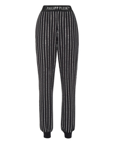 Jogging Trousers Crystal Pinstripe