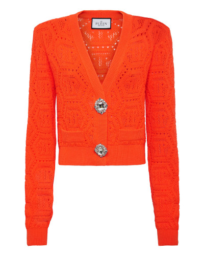Fluo Knit Cardigan Monogram