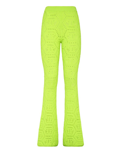 Fluo Knit Trousers Monogram