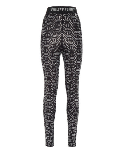Leggings Monogram Strass