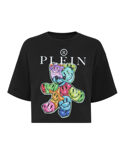 Cropped T-Shirt Round Neck Smile