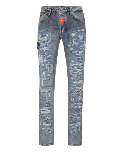 Denim Rock Star Fit Trousers Hexagon