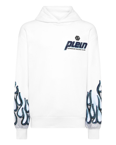 Hoodie Sweatshirt LS Flame Racing
