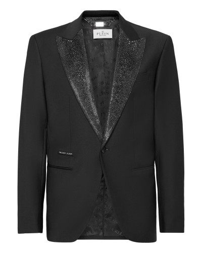 Wool Blazer LS Strass Rever