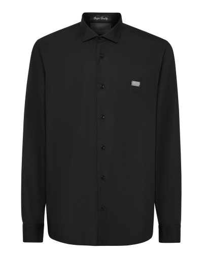 Shirt Sugar Daddy Cut Long-Sleeve Crystal Skull