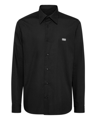 Shirt Sugar Daddy Cut LS Strass Skull&Bones