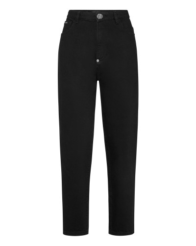 Denim Mom Fit Trousers