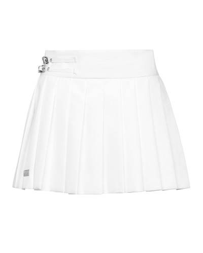 Pleated Mini Skirt Skull