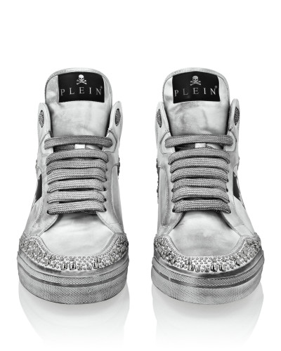Nappa Leather Hi-Top Sneakers Studs Retrokickz TM