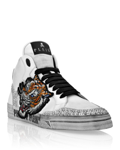Leather Hi-Top Sneakers Retrokickz Tiger