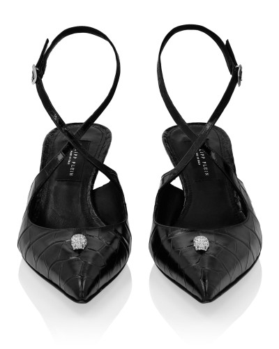 Slingbacks Crossing Crocco Print
