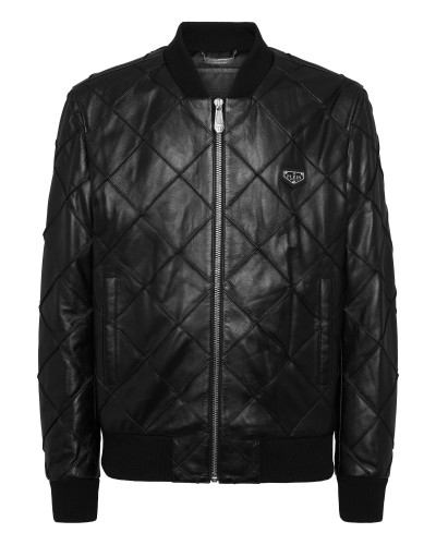 Leather Bomber LS