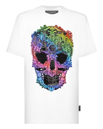 T-shirt Round Neck SS Baroque Skull