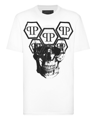 T-shirt Round Neck SS Stones Skull