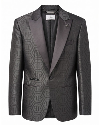 Jacquard Blazer Regular Fit Monogram