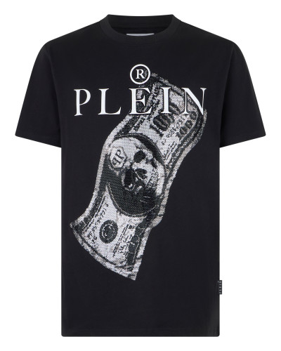 Jersey T-Shirt Skull Strass